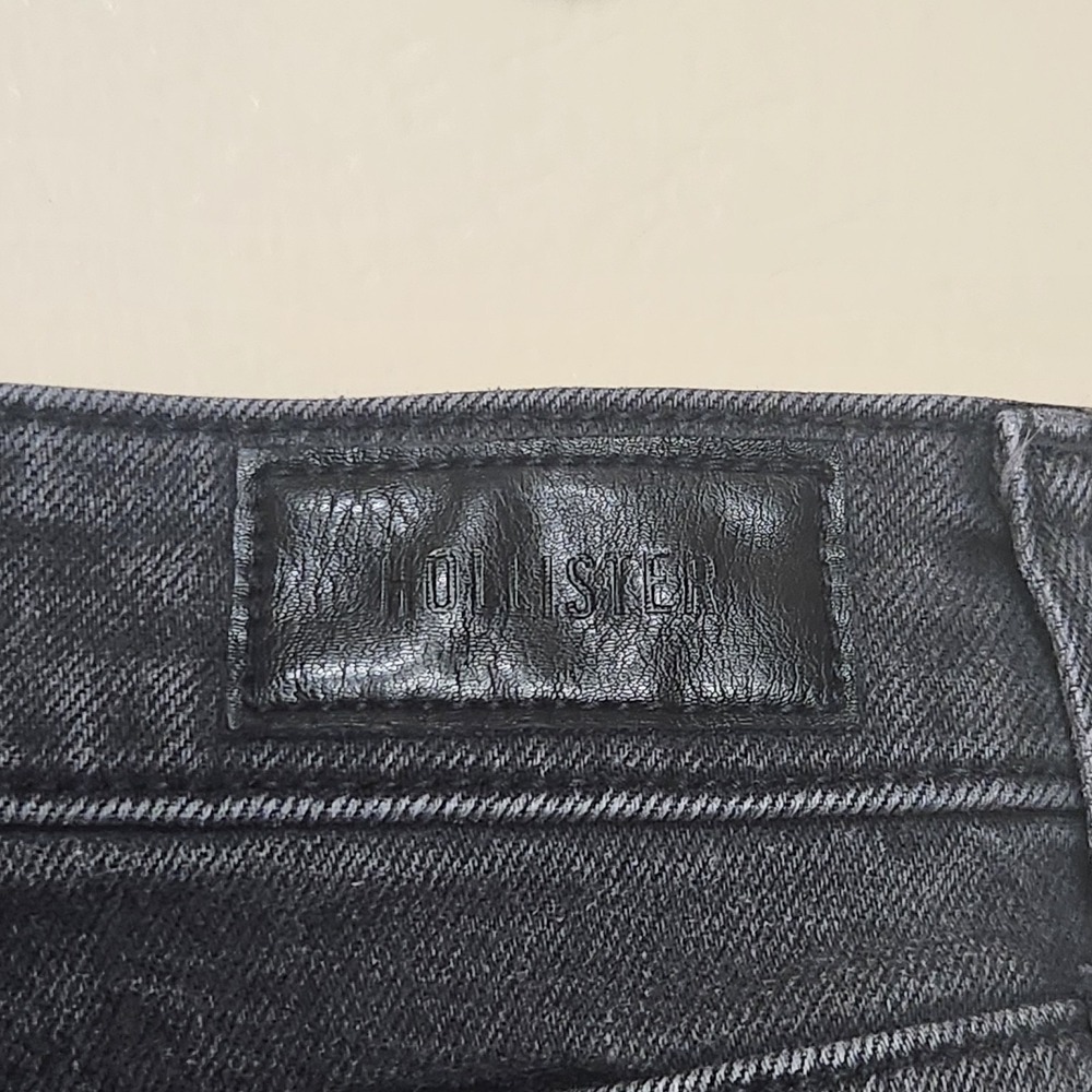 Hollister Ultra High-Rise Mom Jean Black Womens Size 12L W31 Long‎ - Picture 5 of 6